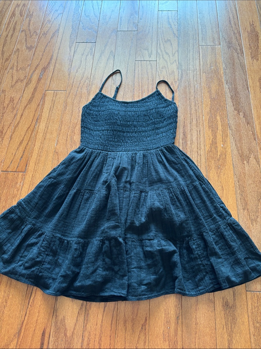 Black Smocked Bodice Sundress